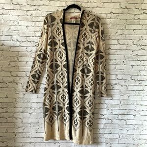 Sieversute Boho Style Hooded long Cardigan
